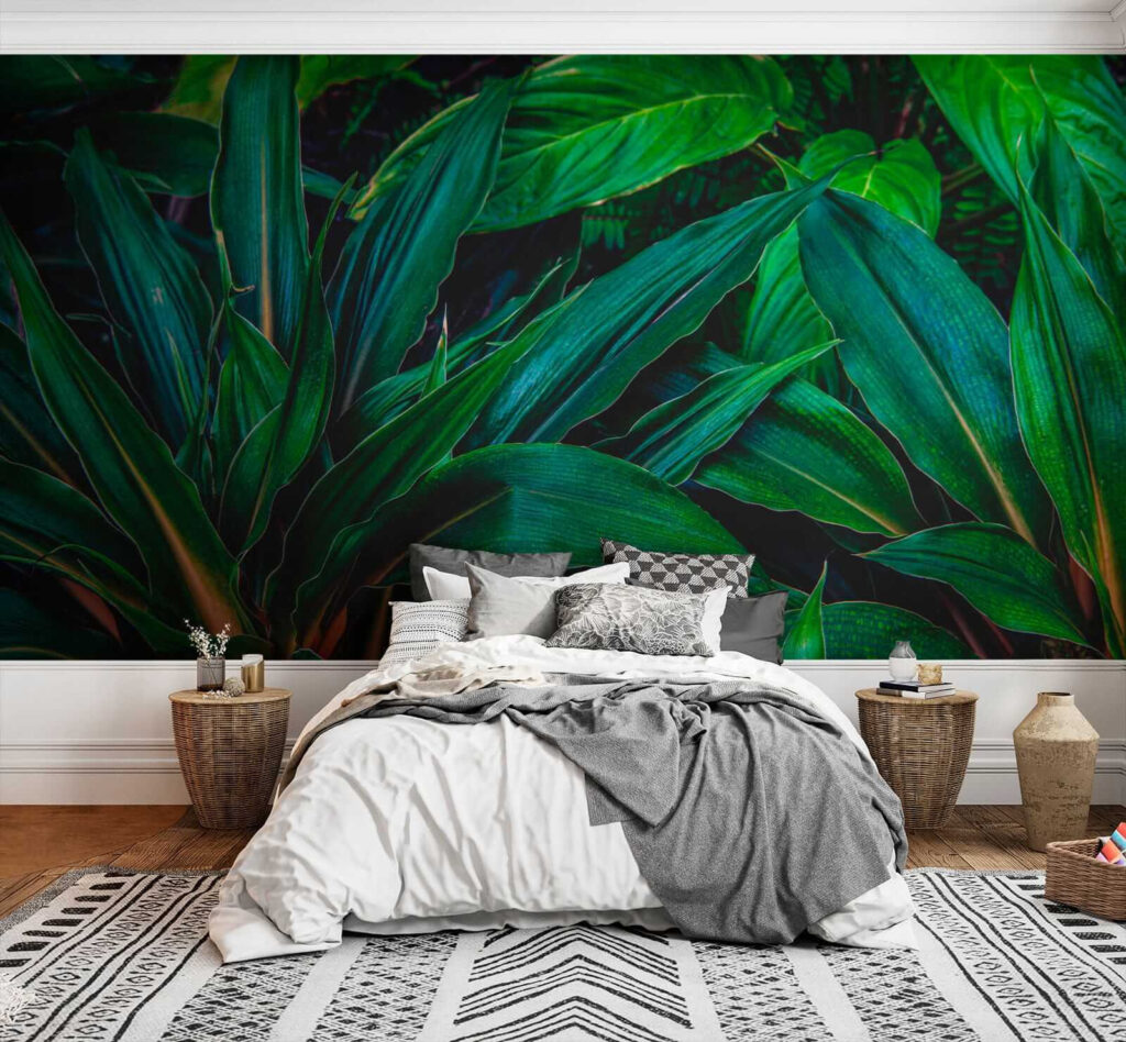 Hojas verde oscuro — interior 3