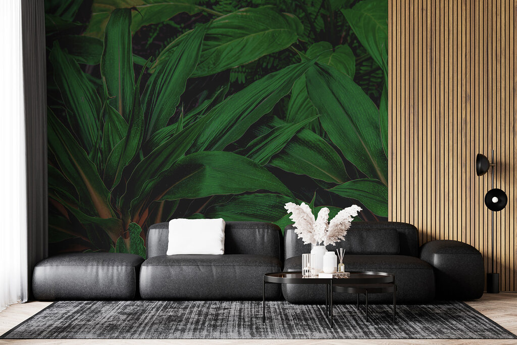 Hojas verde oscuro — interior 10