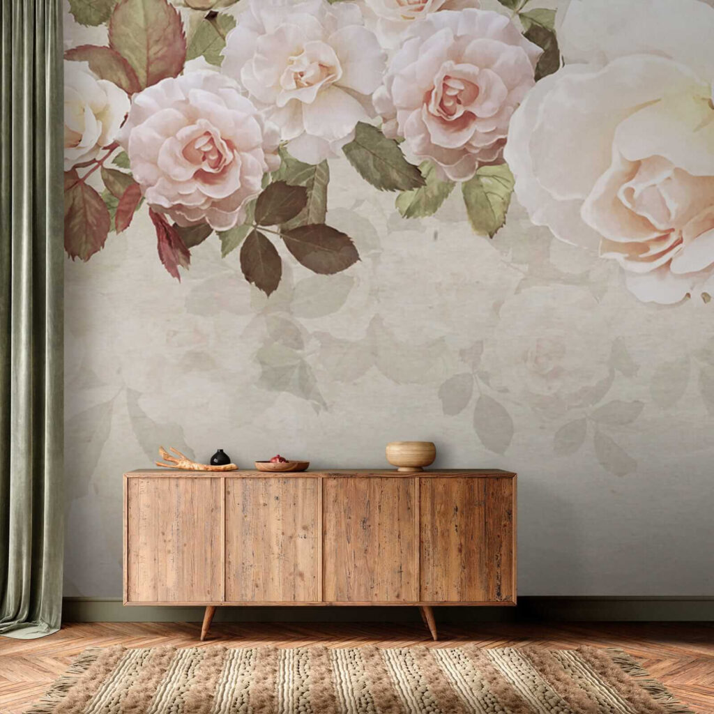 Rosas sobre tonos crema — interior 7