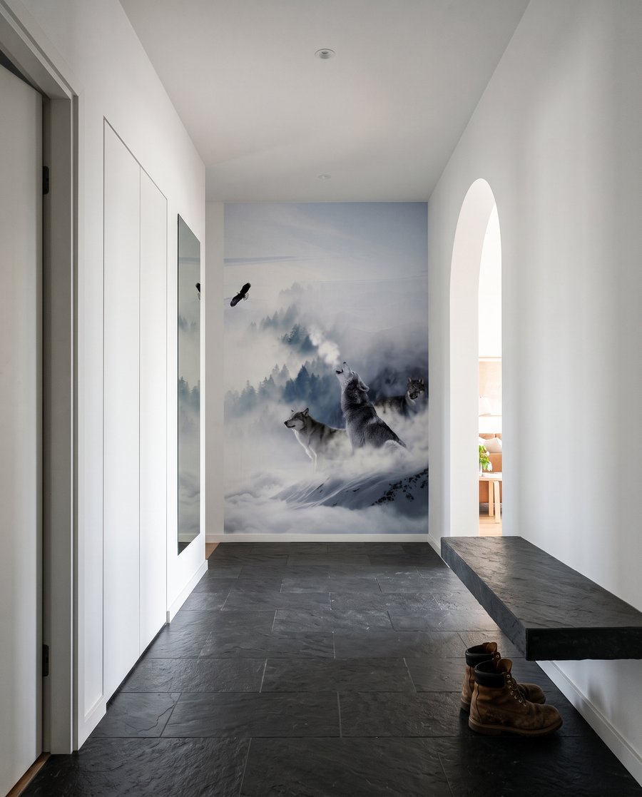 Lobos sobre la nieve — interior 4