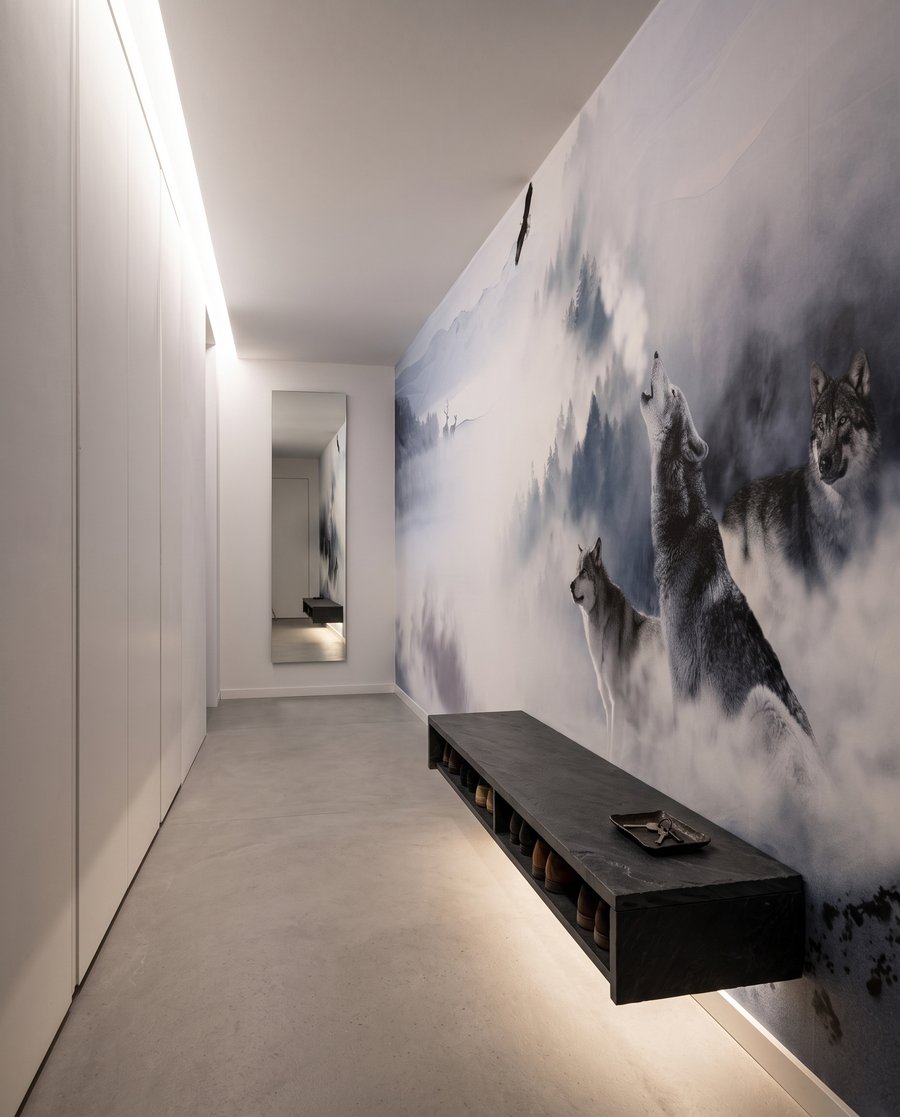 Lobos sobre la nieve — interior 5