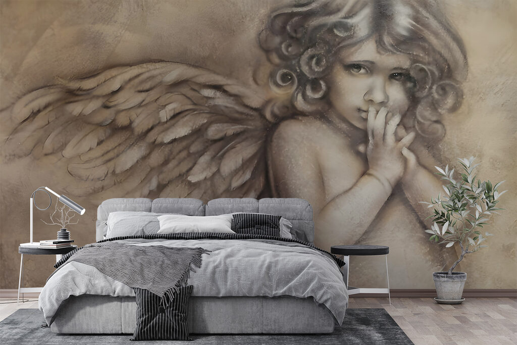 Angelito en carboncillo antiguo — interior 6