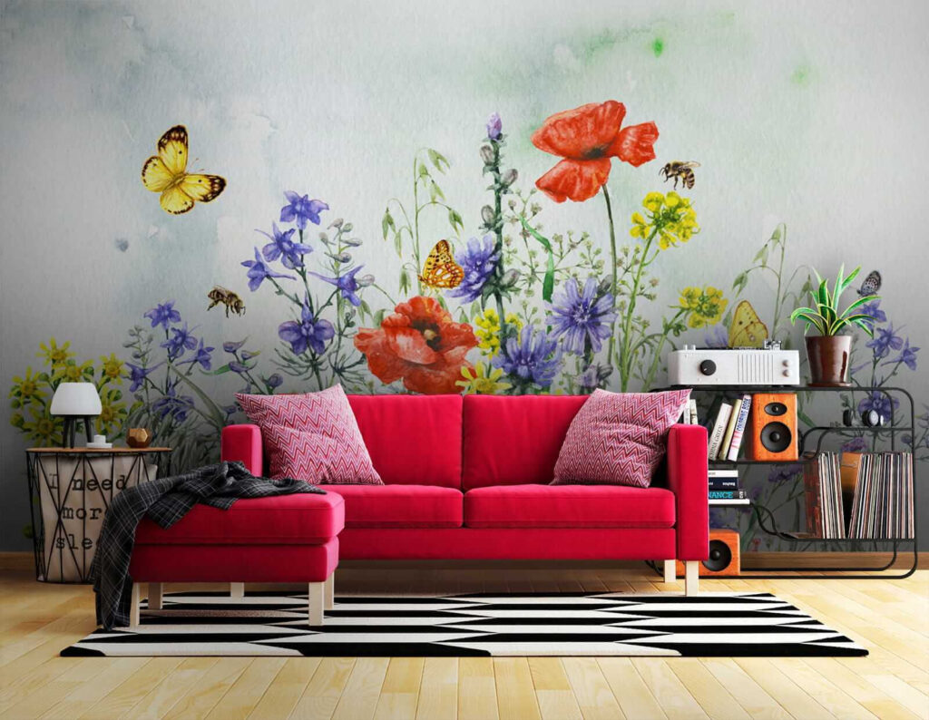 Campo de flores coloridas — interior 5