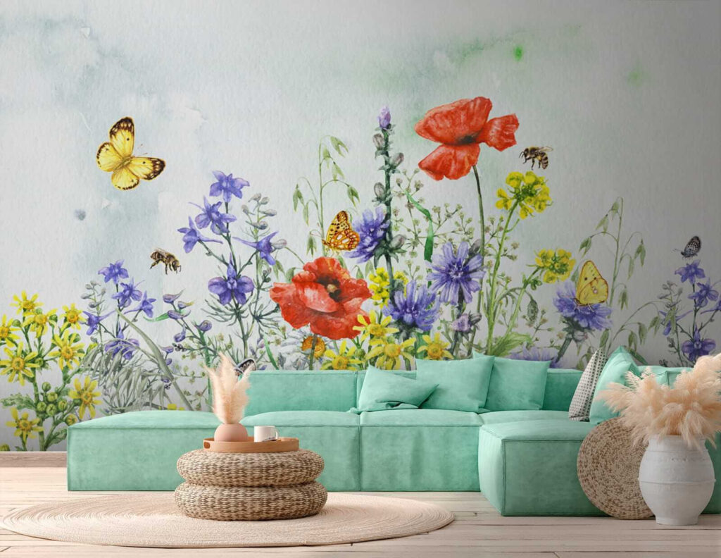 Campo de flores coloridas — interior 7