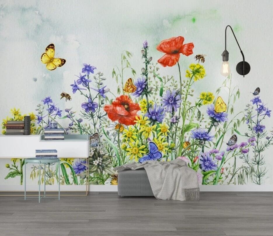 Campo de flores coloridas — interior 1