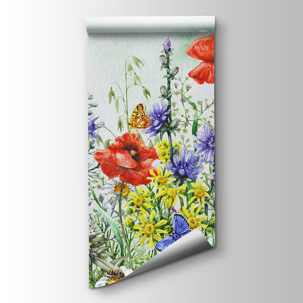 Campo de flores coloridas — vista del producto
