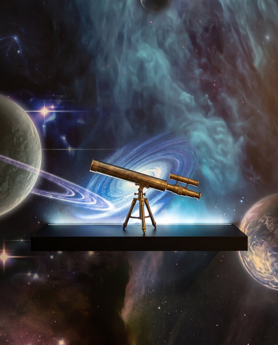 Universo en azul violeta — detalle