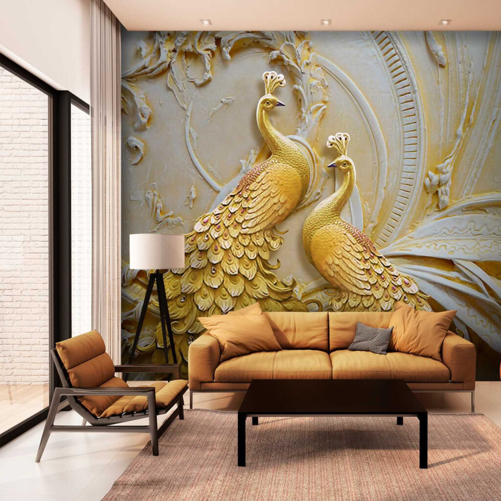 Pavos reales dorados — interior 7