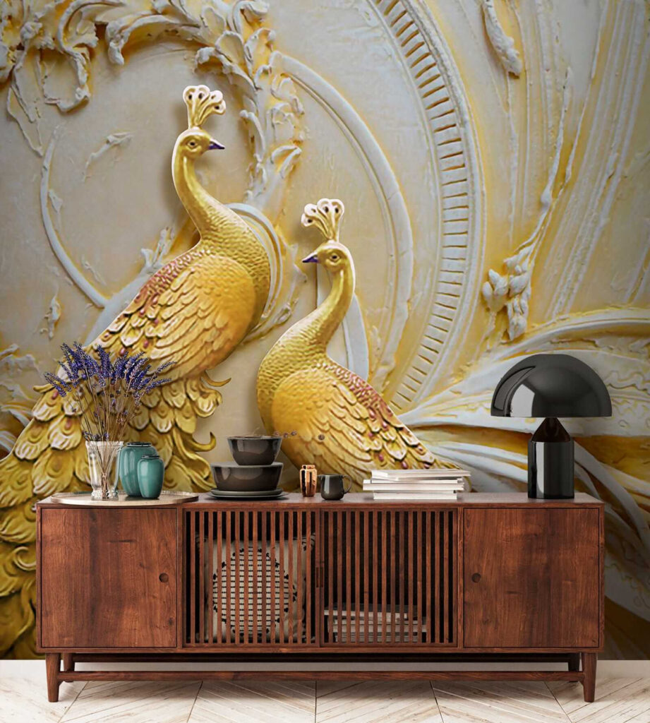 Pavos reales dorados — interior 8