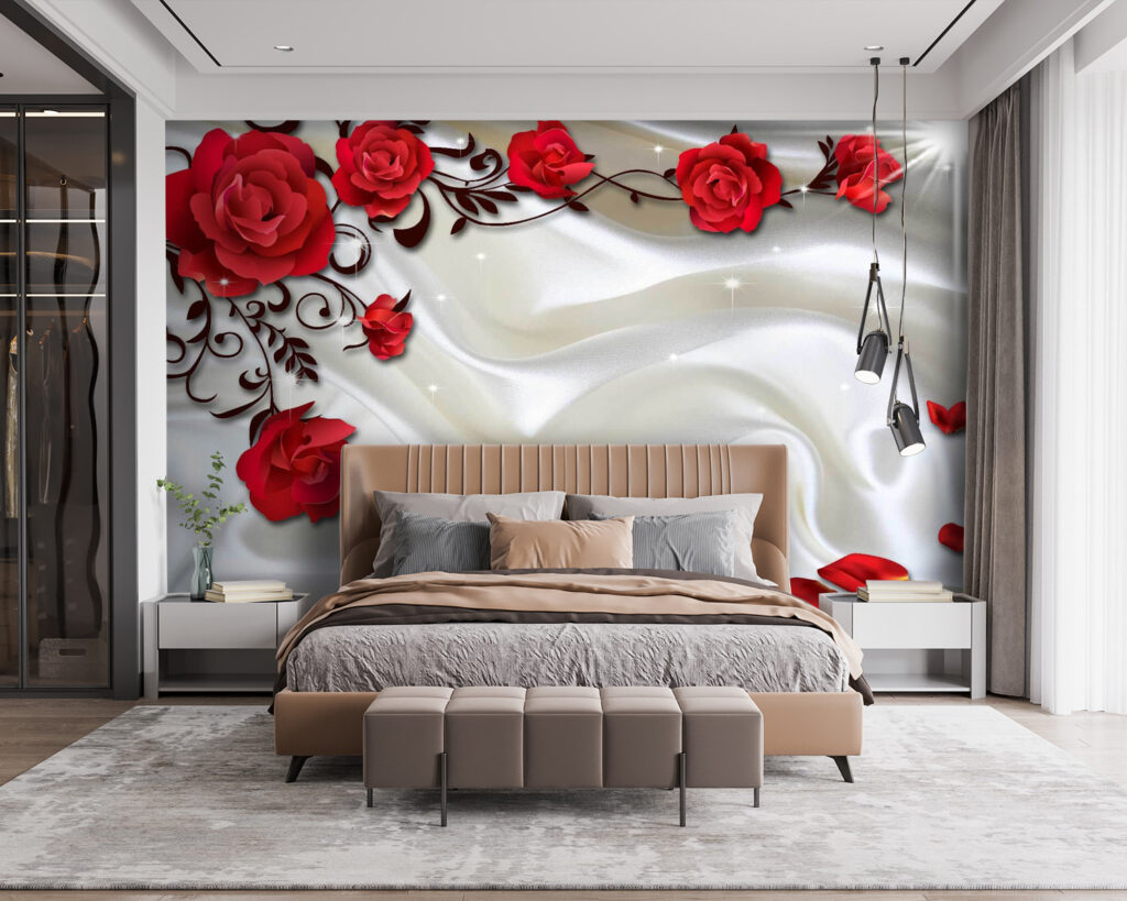 Rosas rojas y pliegues — interior 2