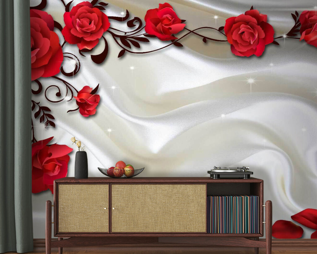 Rosas rojas y pliegues — interior 3