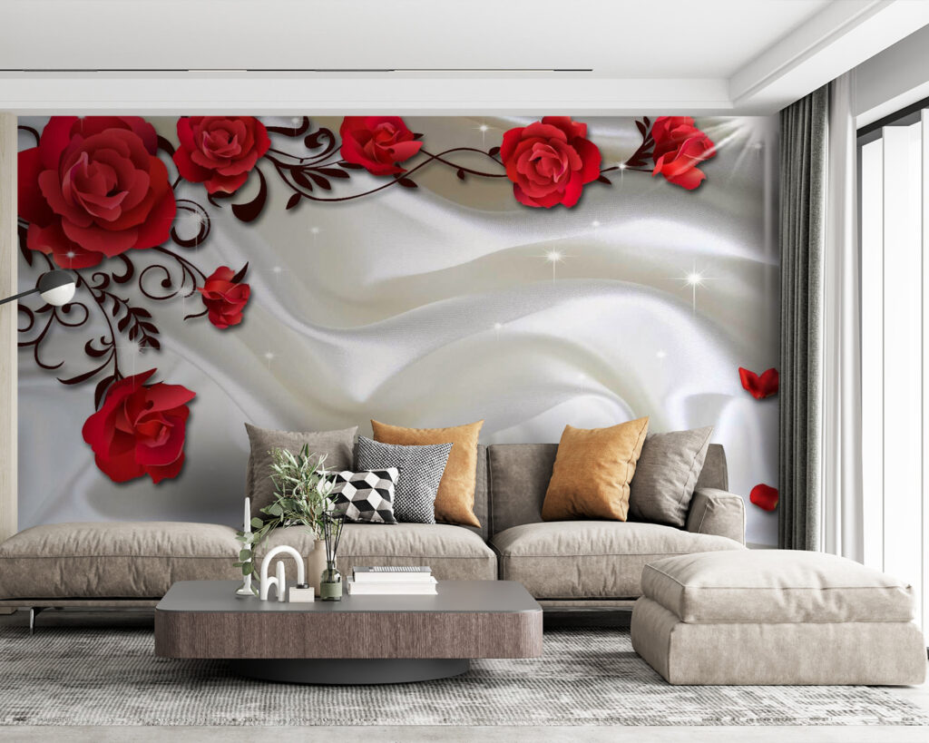 Rosas rojas y pliegues — interior 4