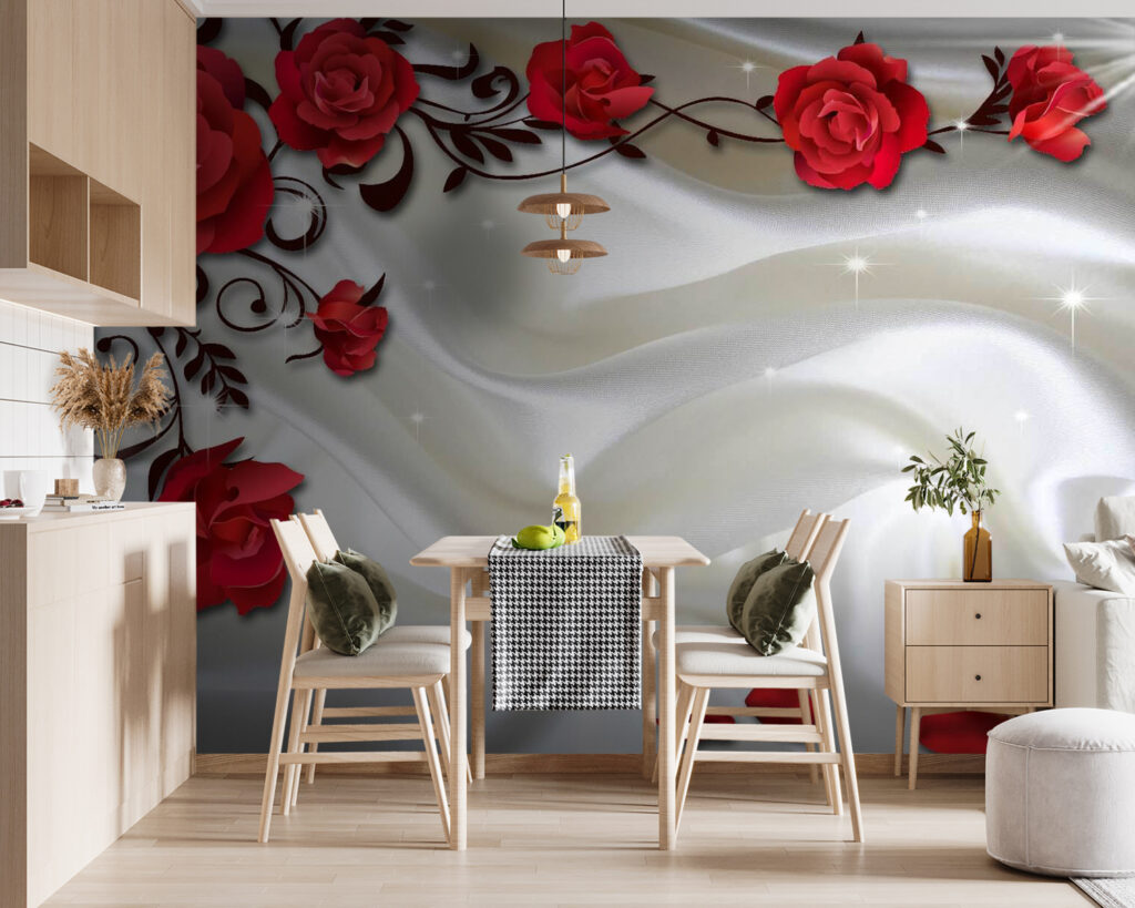 Rosas rojas y pliegues — interior 5