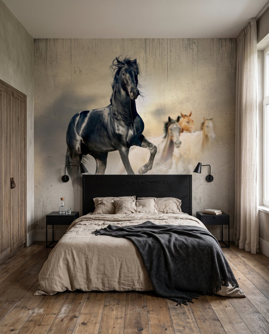 Caballos en la luz — interior 3