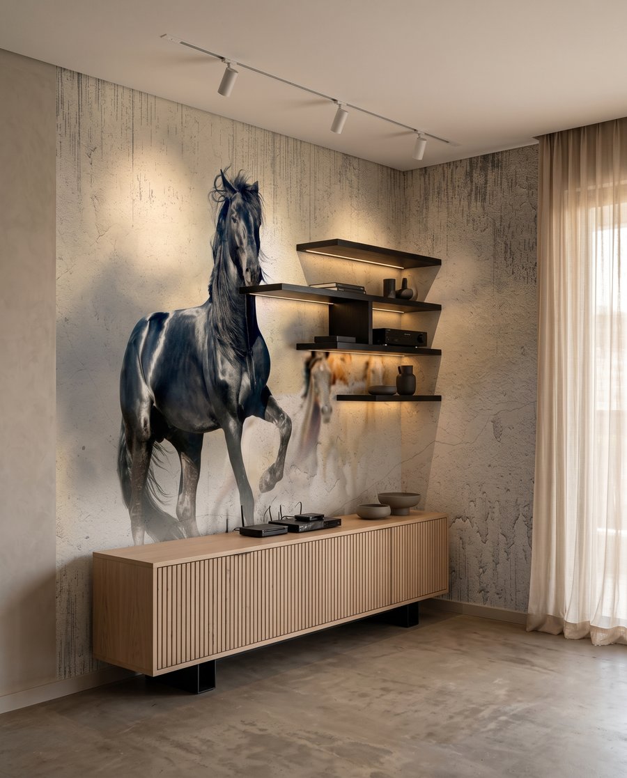Caballos en la luz — interior 4