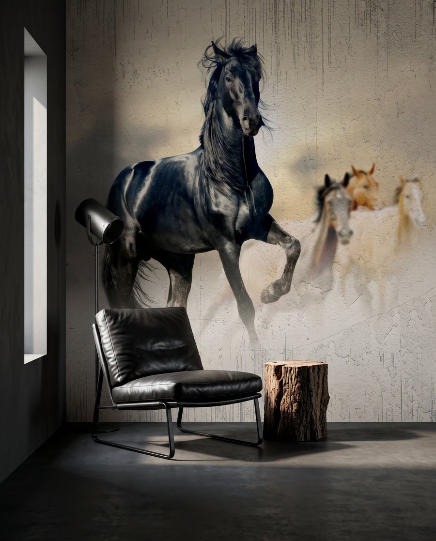 Caballos en la luz — interior 5