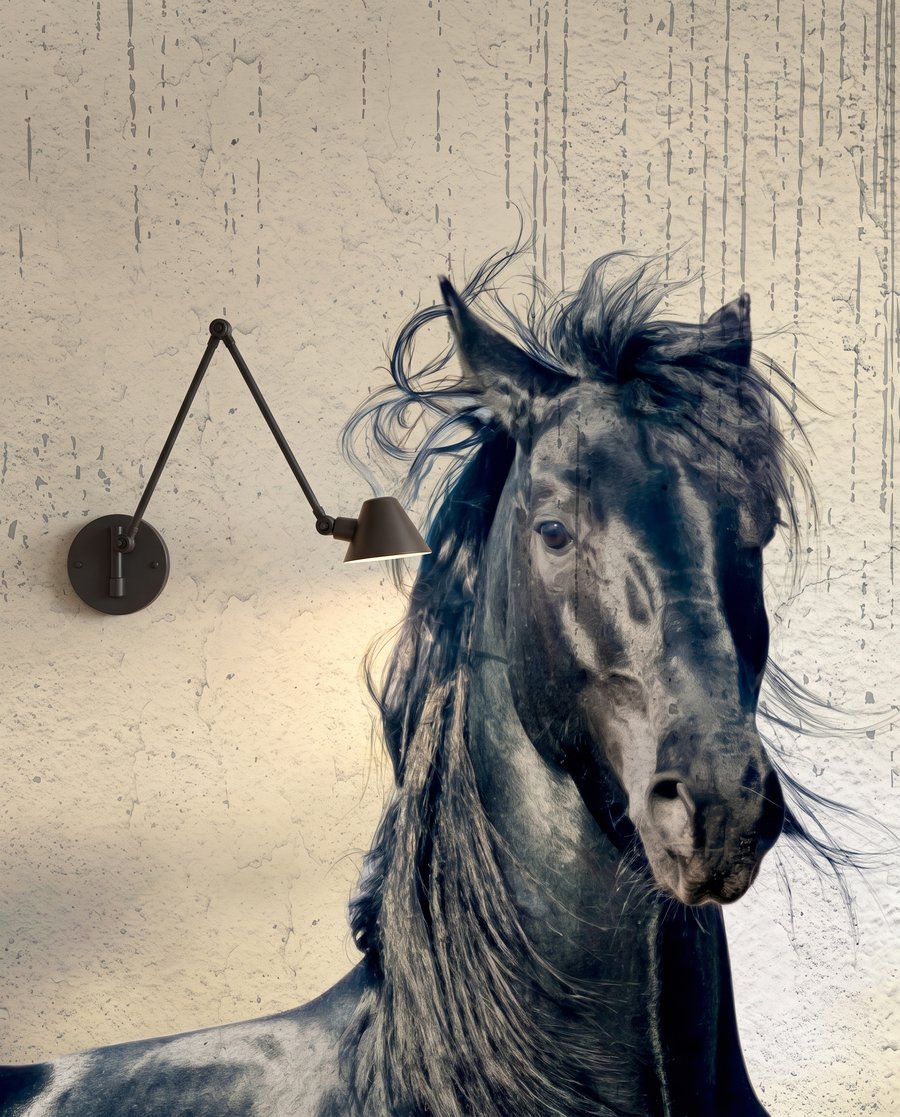 Caballos en la luz — detalle