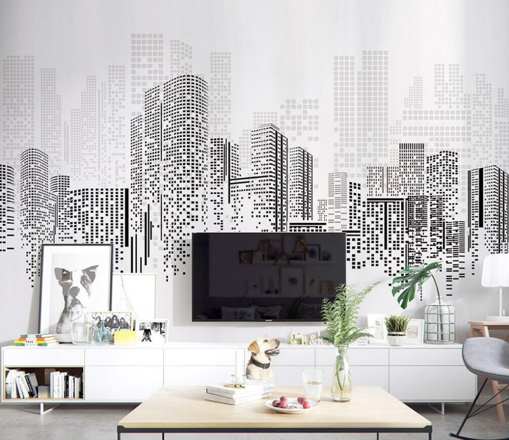 Ciudad en puntos difuminados — interior 1