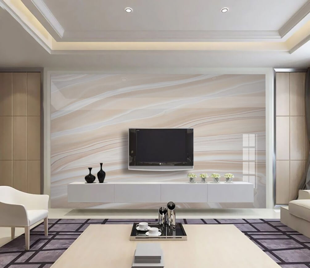 Franjas en tonos crema — interior 1