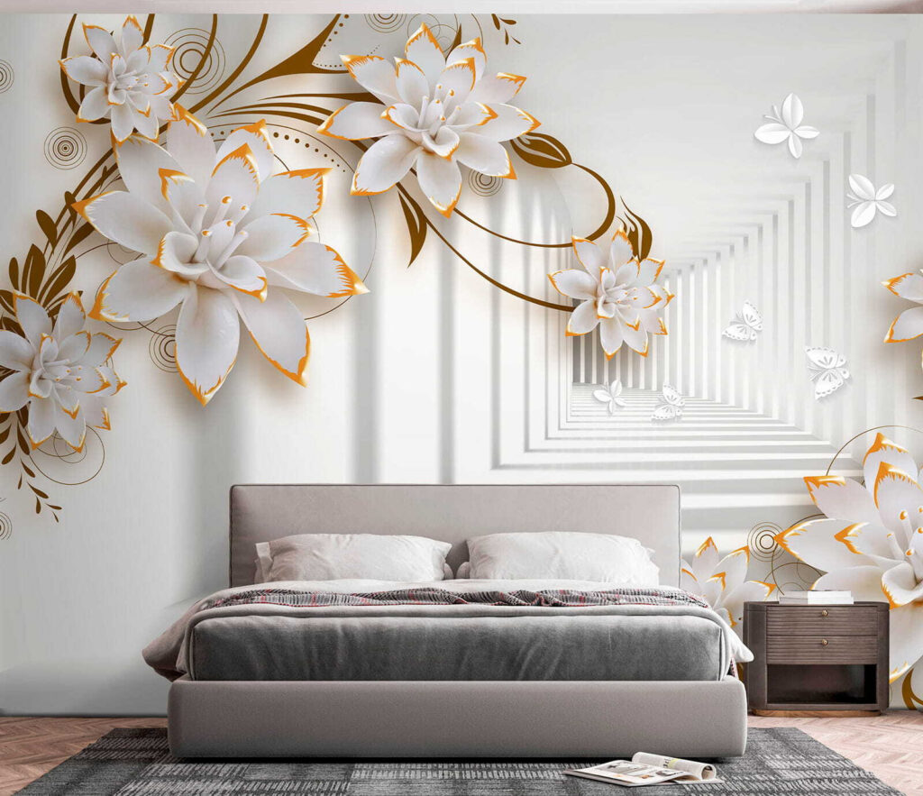 Flores en un pasillo — interior 4