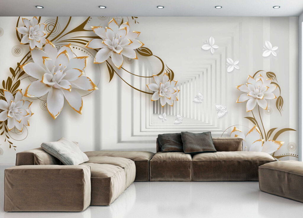 Flores en un pasillo — interior 5