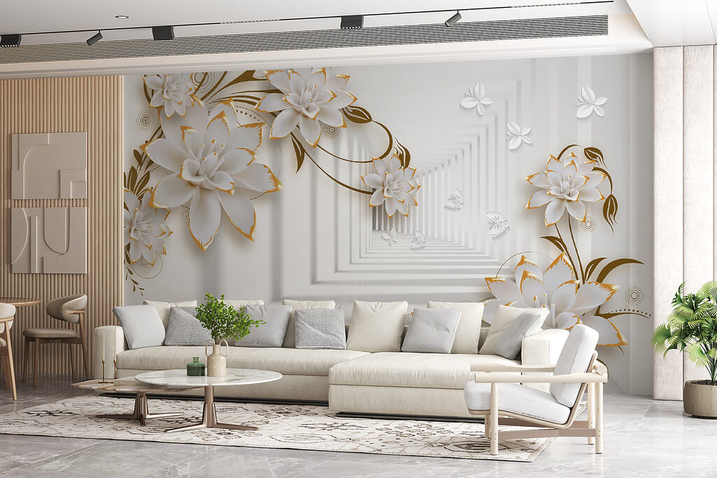 Flores en un pasillo — interior 9