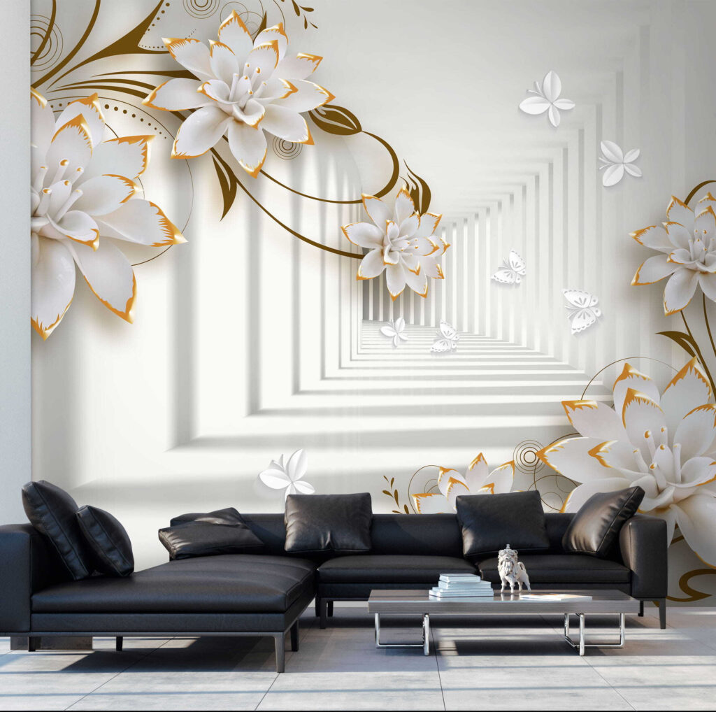 Flores en un pasillo — interior 6