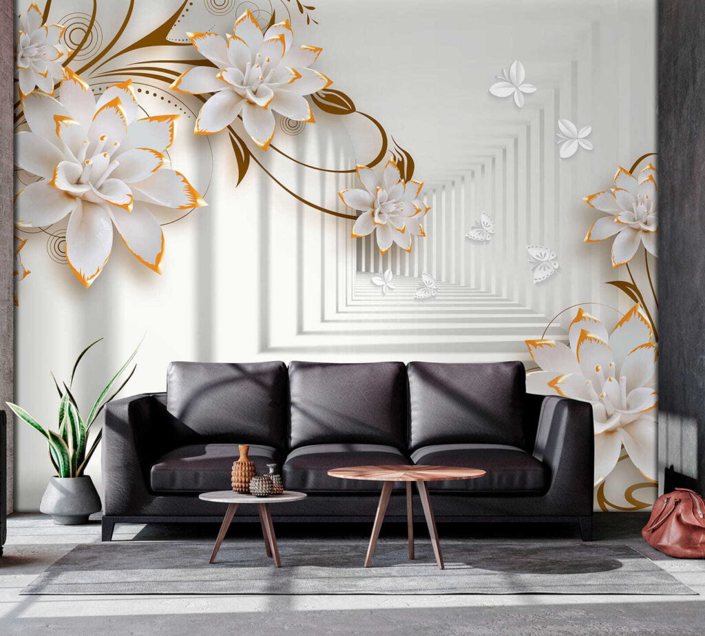 Flores en un pasillo — interior 7