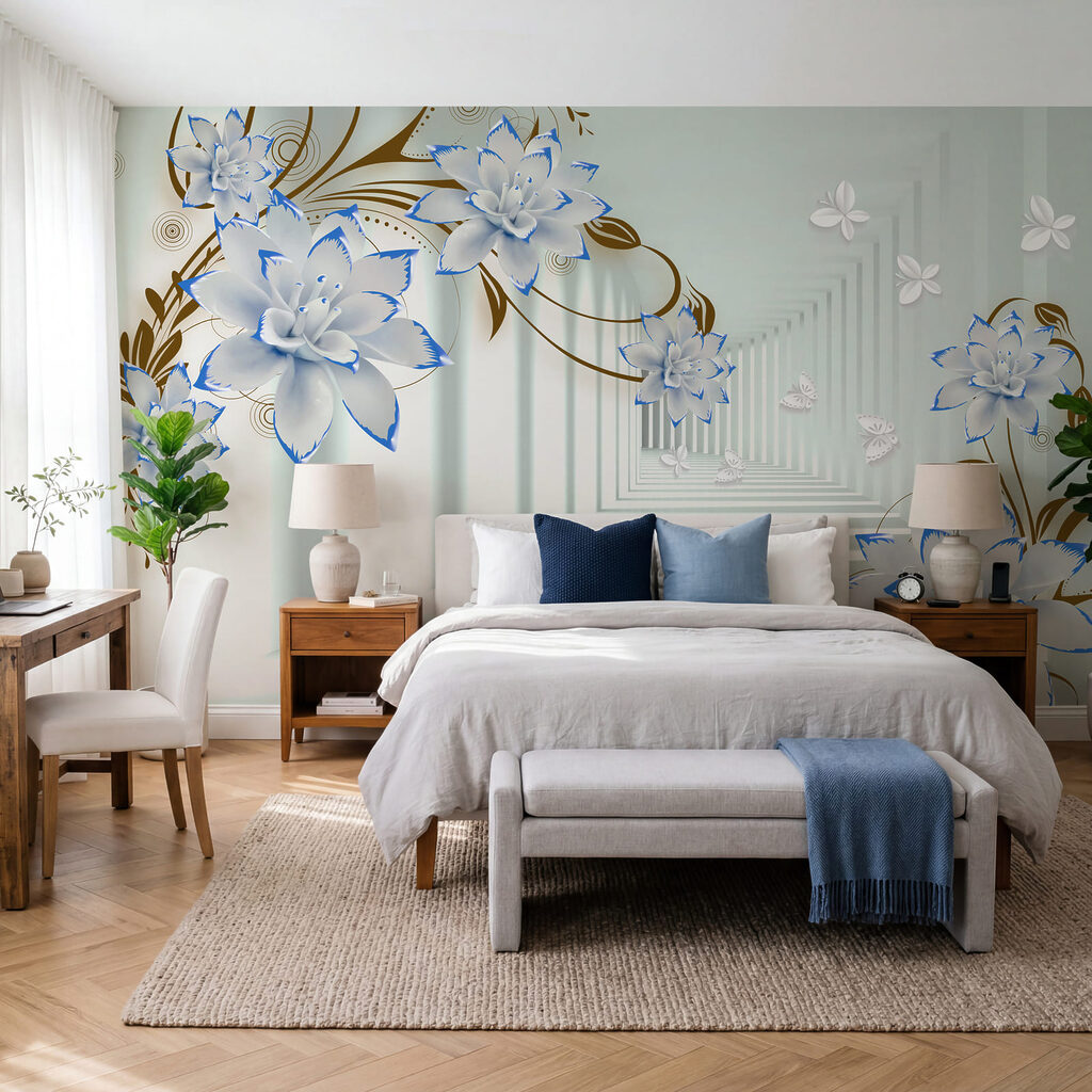 Flores en un pasillo — interior 2