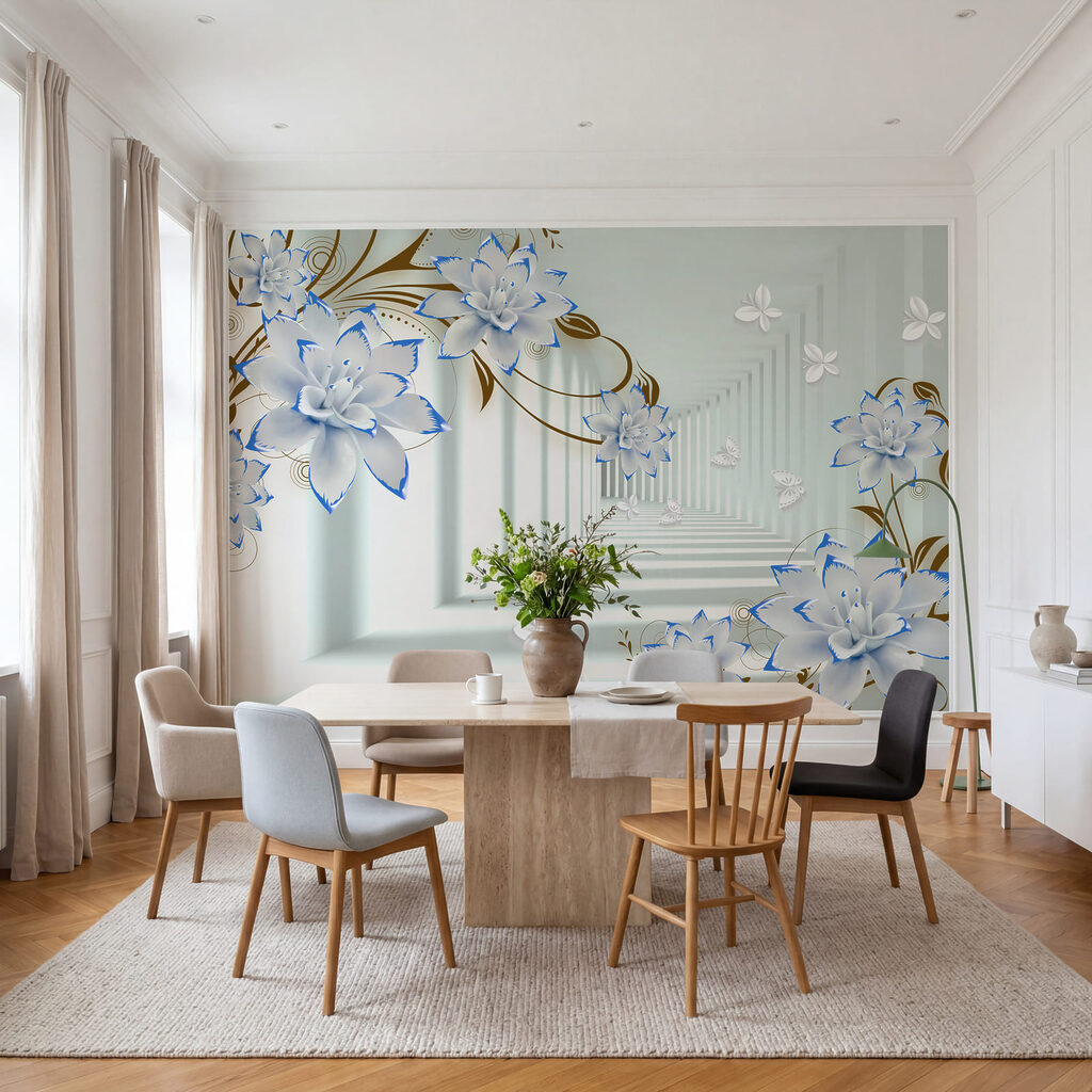 Flores en un pasillo — interior 3