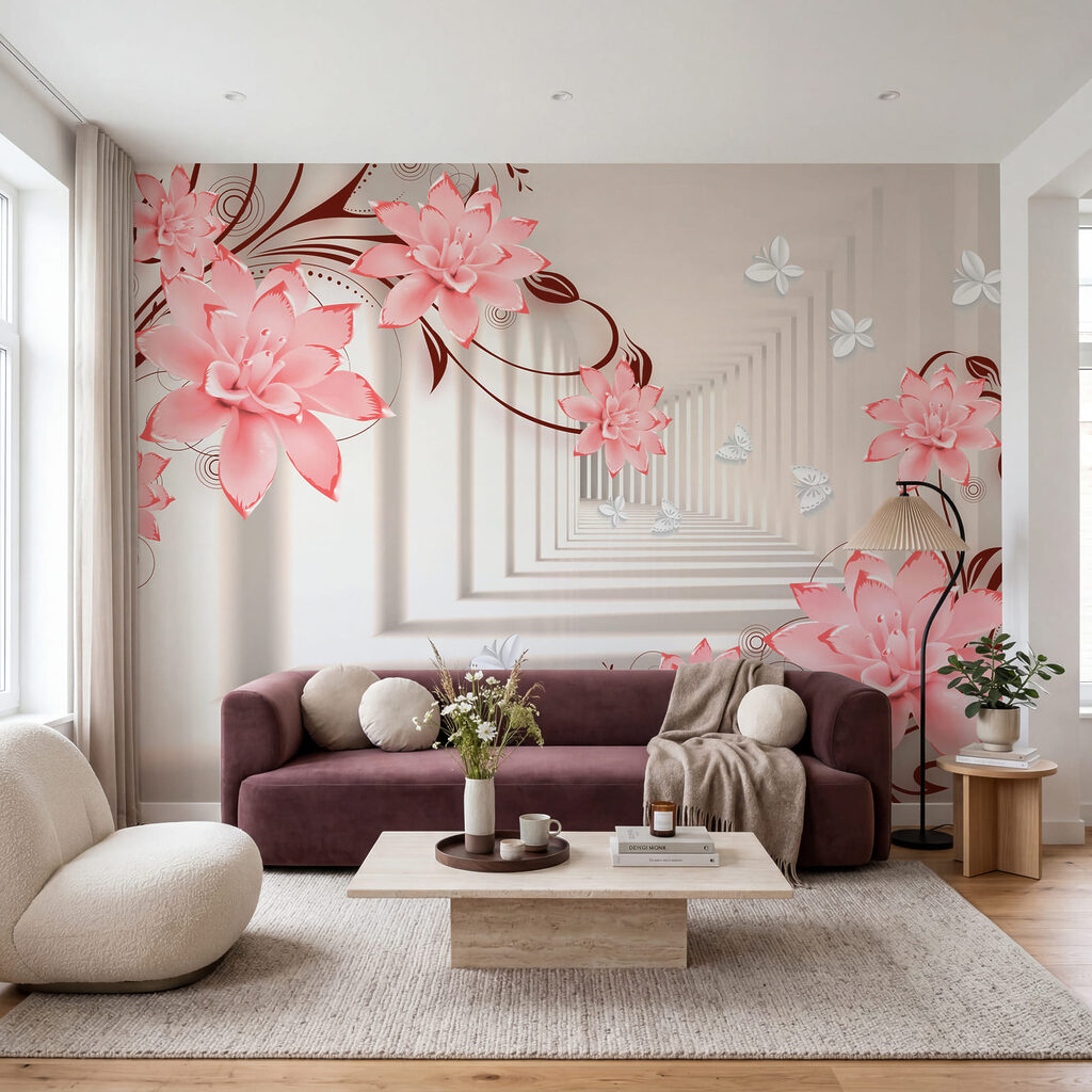 Flores en un pasillo — interior 2