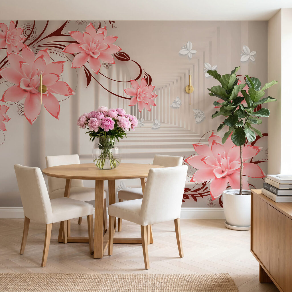 Flores en un pasillo — interior 3