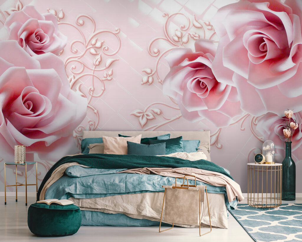 Rosas en tonos rosados — interior 2
