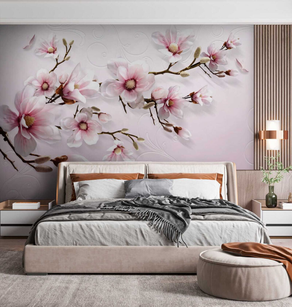 Magnolia sobre rosa suave — interior 3