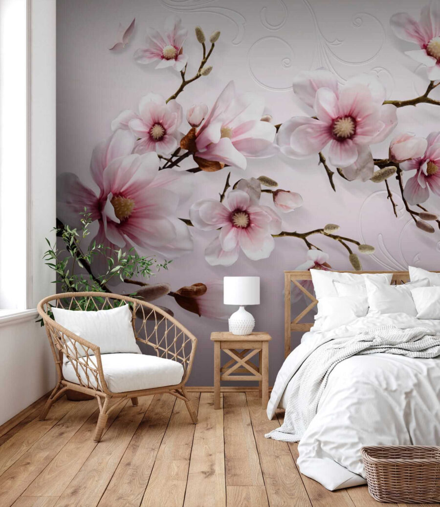 Magnolia sobre rosa suave — interior 4