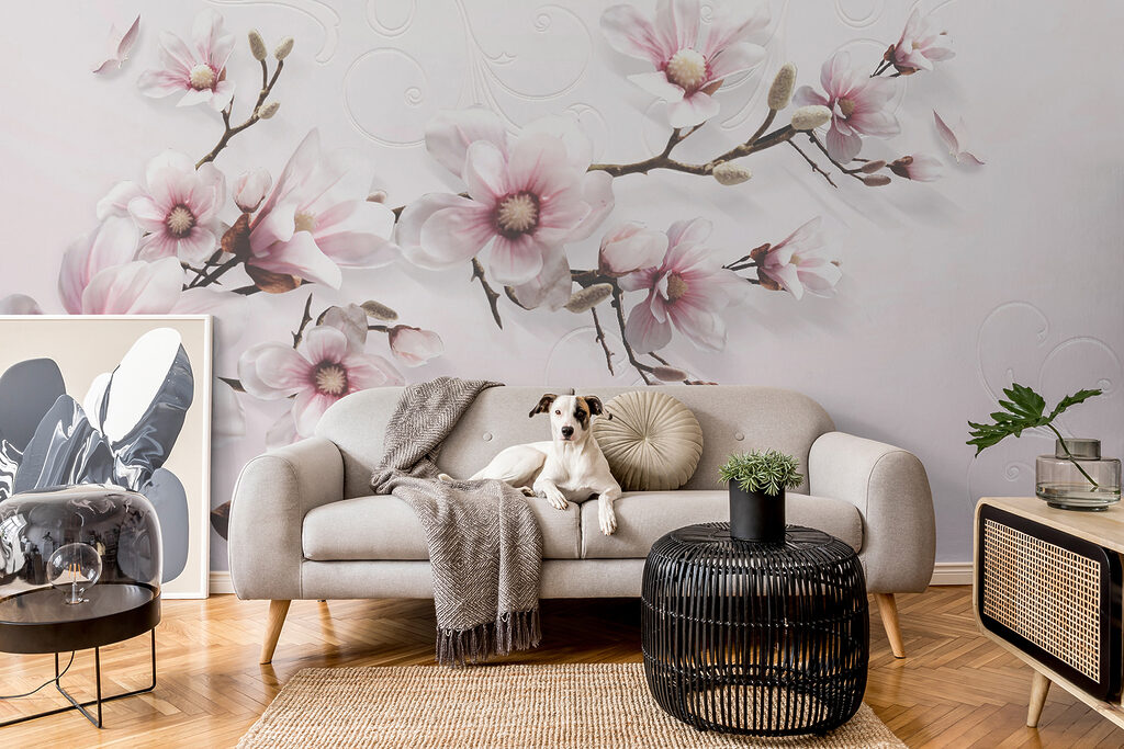 Magnolia sobre rosa suave — interior 11