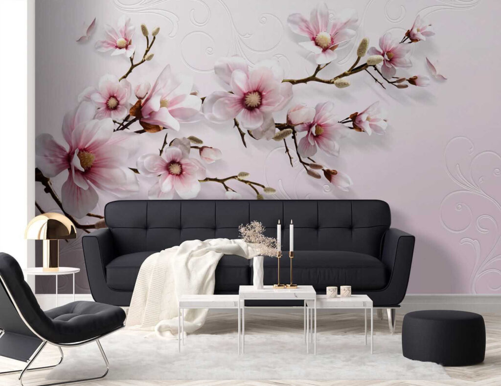 Magnolia sobre rosa suave — interior 5
