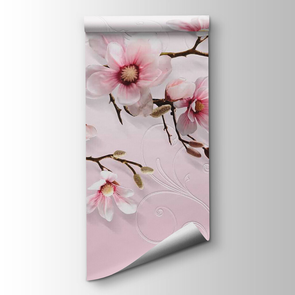 Magnolia sobre rosa suave — vista del producto