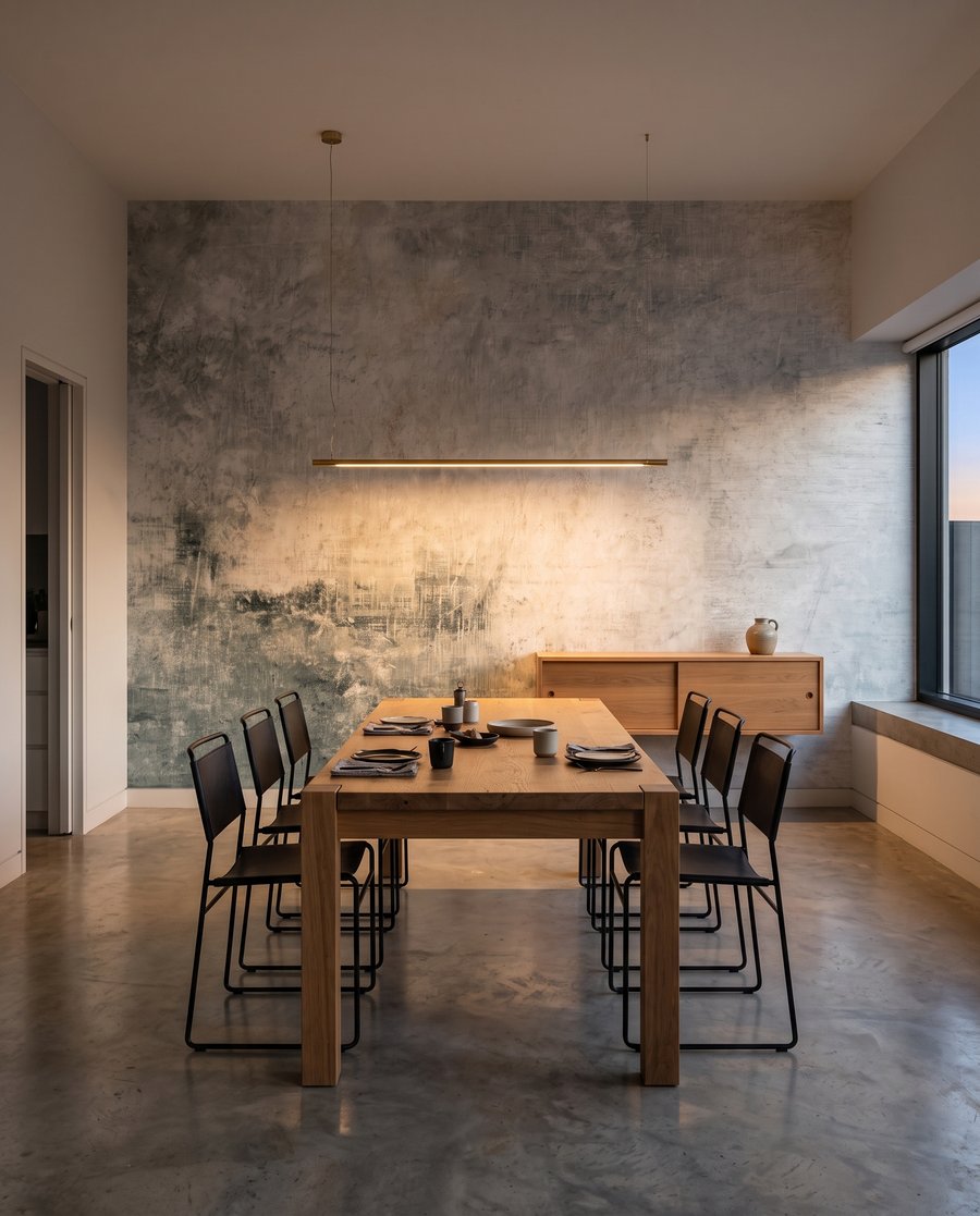 Pintura desgastada en nubes — interior 5