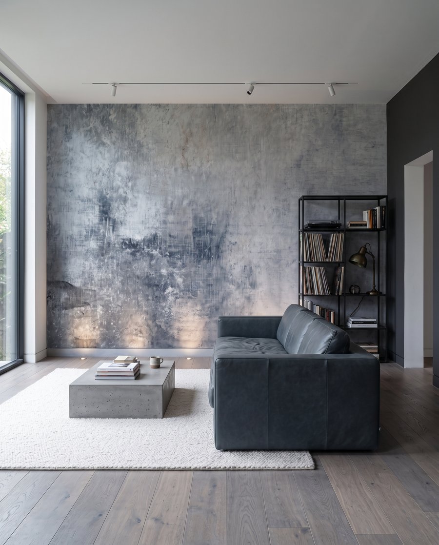 Pintura desgastada en nubes — interior 4