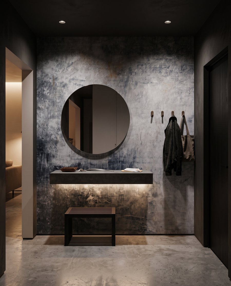 Pintura desgastada en nubes — interior 6