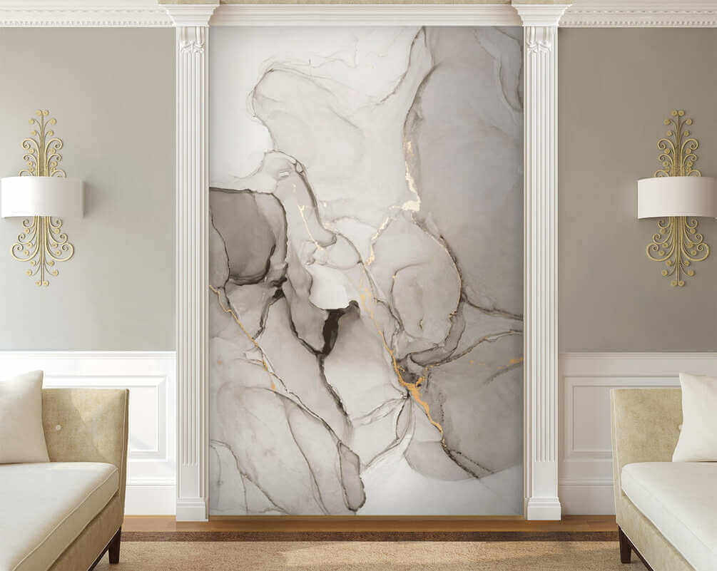 Vetas doradas en gris — interior 4