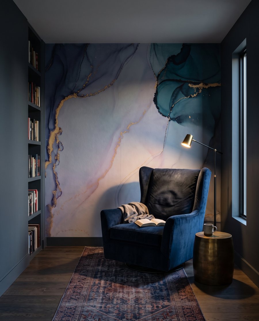Charcos azules y dorados — interior 4