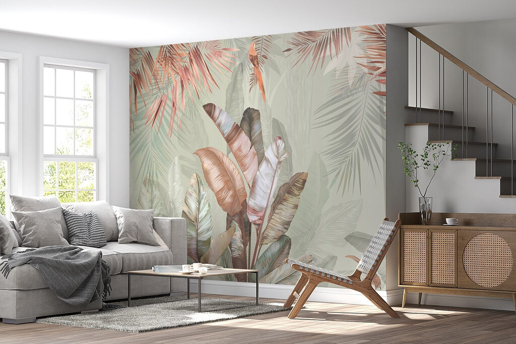 Hojas tropicales y aves — interior 9