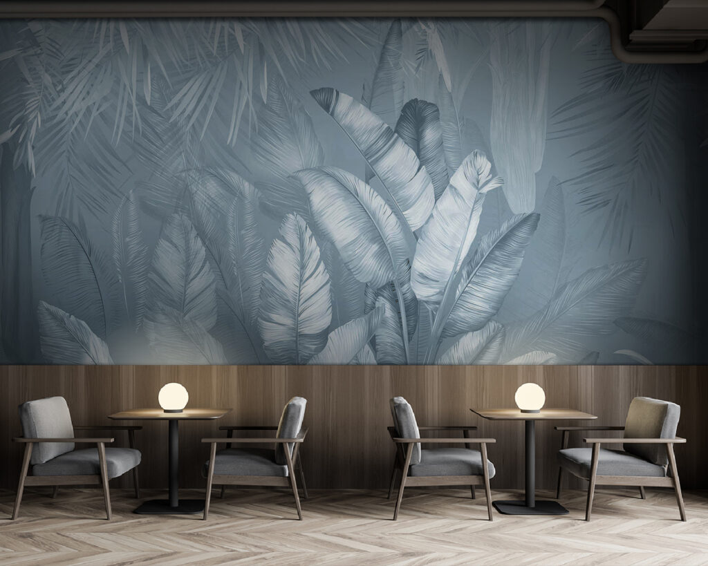 Hojas tropicales y aves — interior 5