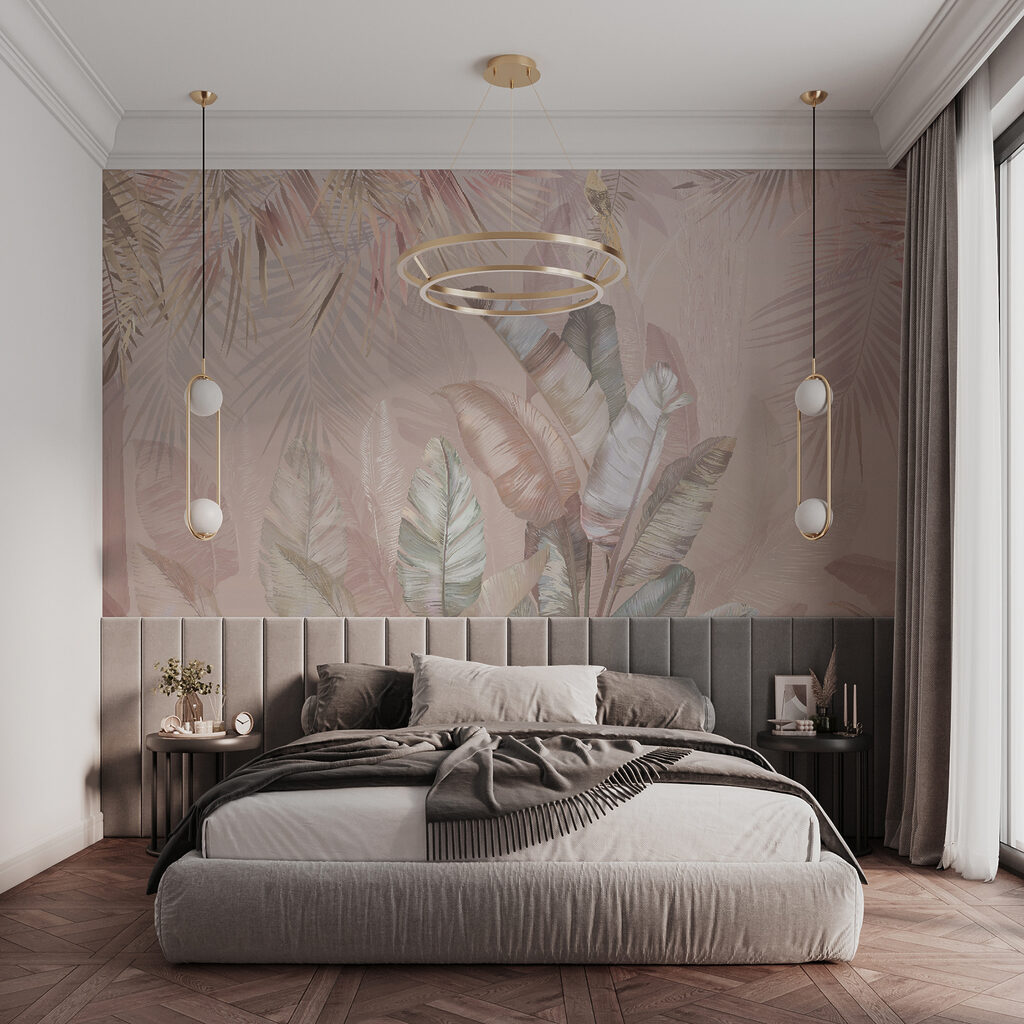 Hojas tropicales y aves — interior 5
