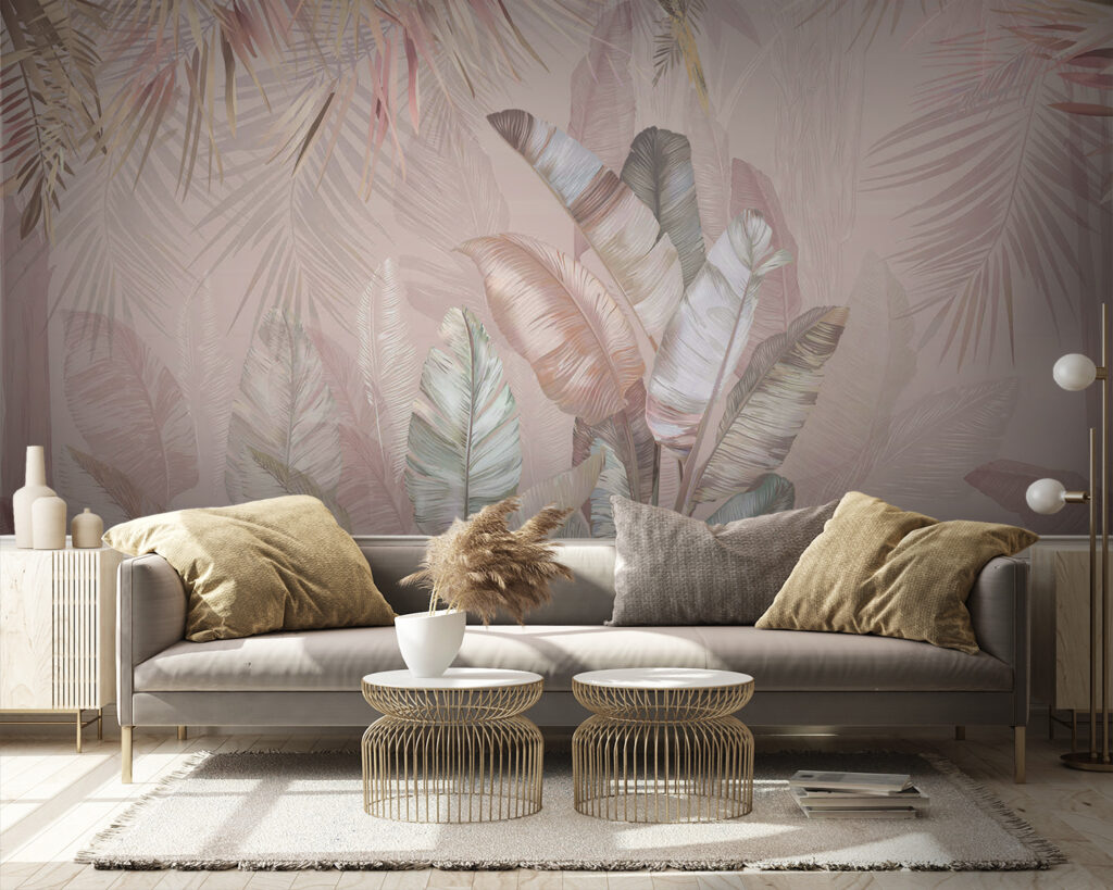 Hojas tropicales y aves — interior 4