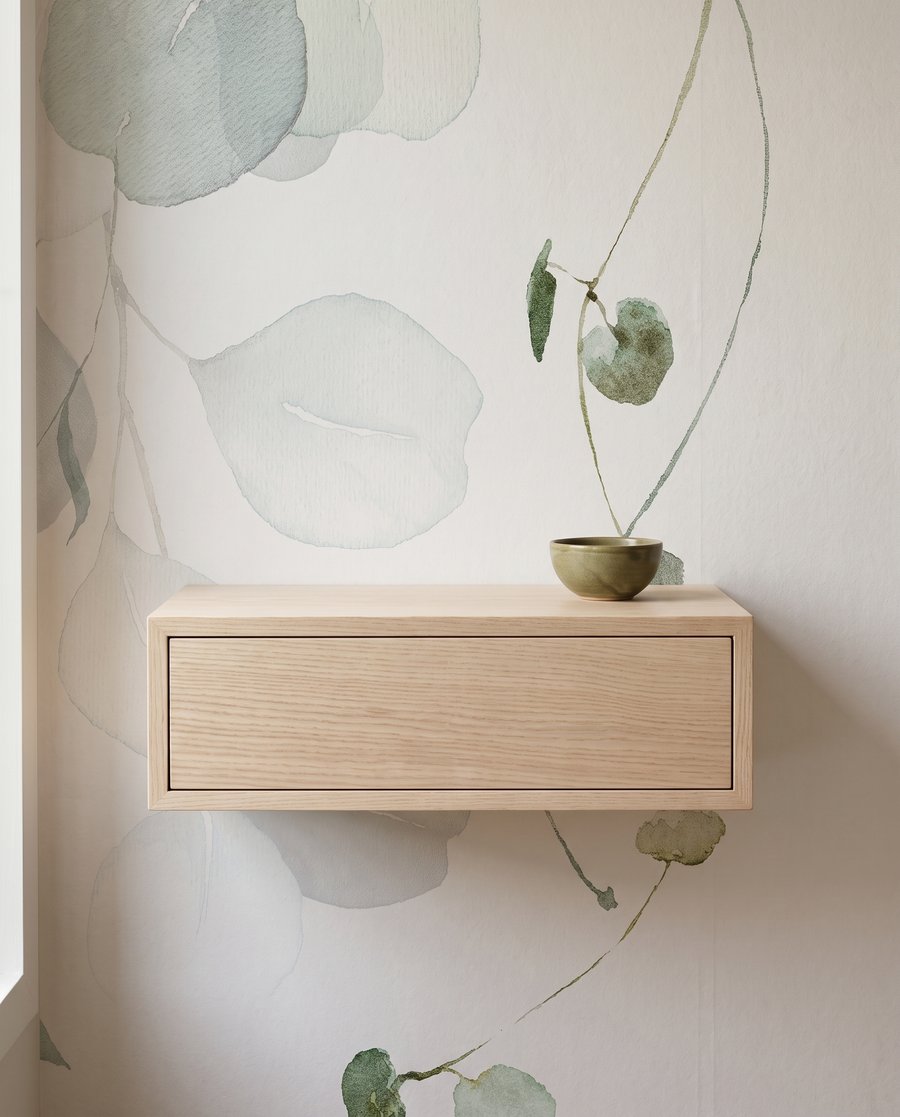Ramita en verde agua — detalle