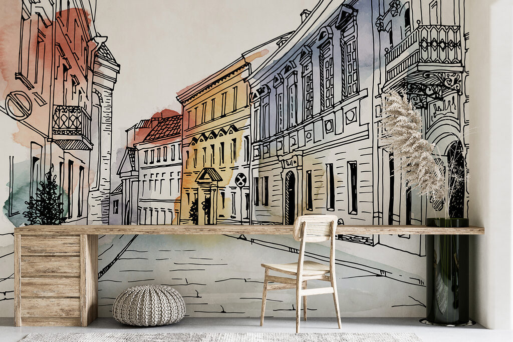 Casas en tonos pastel — interior 3
