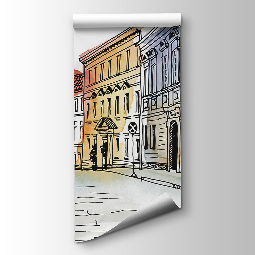 Casas en tonos pastel — vista del producto